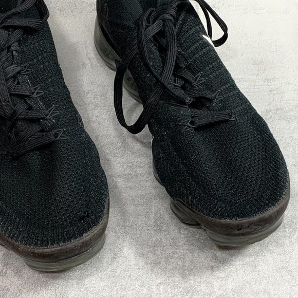 Nike Air Vapormax Flyknit 2 Black Mens Sneakers SZ - Picture 7 of 11